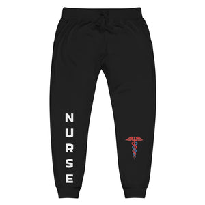 Unisex Caduceus Nurse Fleece Sweatpants